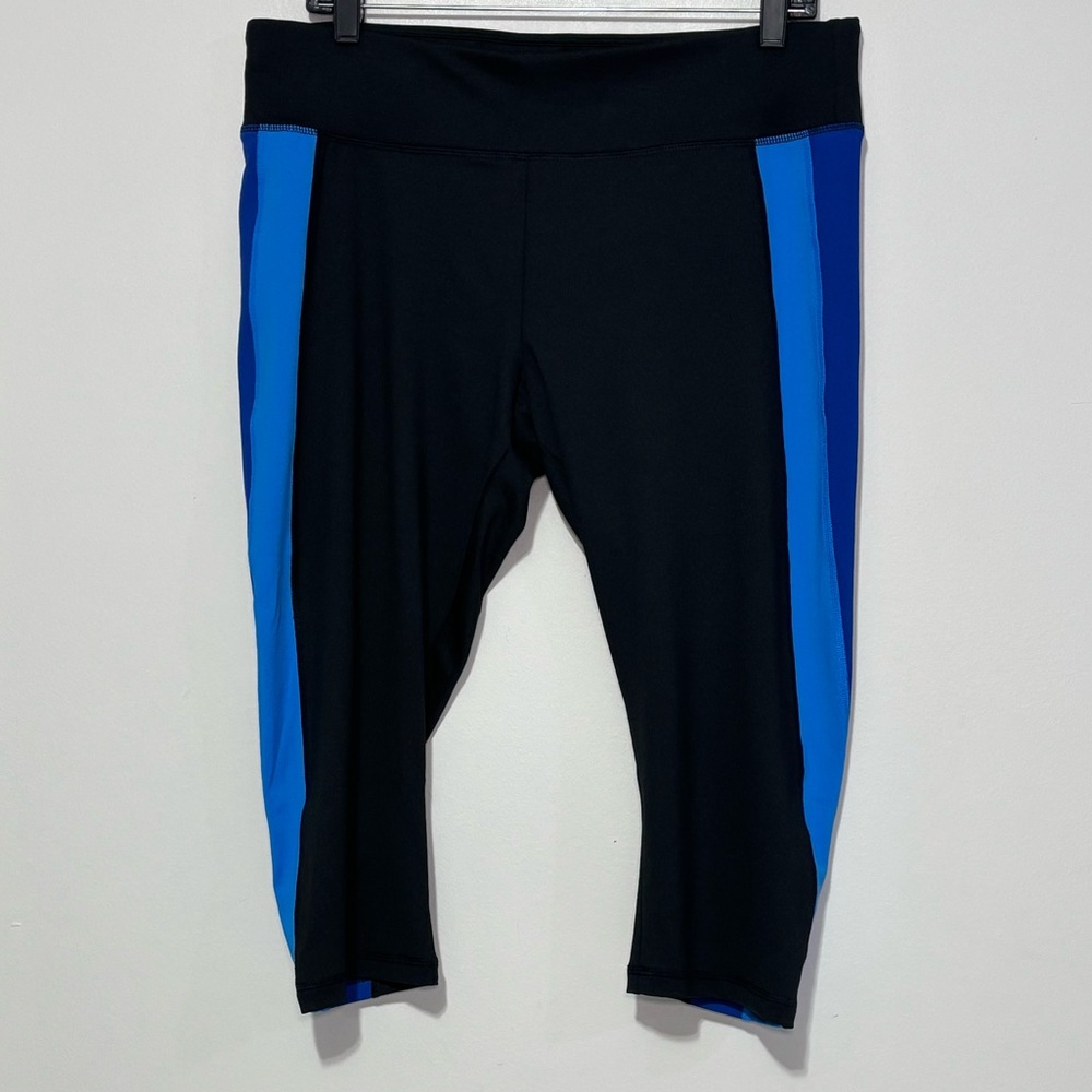 Set Of 3 Leggings 2 Athletic Works One Danskin Now Size L/G 12-14 Capri